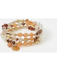 Accessorize - 3-Pack Bead Stretch Bracelets - Lyst