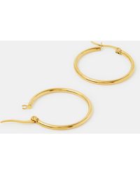 Accessorize - Medium Stainless Steel Hoop Earrings - Lyst
