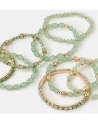 Accessorize - 11-Pack Bead Stretch Bracelets - Lyst