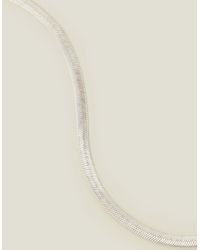 Accessorize - Women's Sterling Silver-plated Omega Chain - Lyst