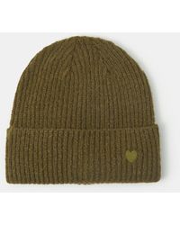 Accessorize - Heart Embroidered Beanie Hat - Lyst