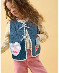 Accessorize - Cherry Gingham Quilted Waistcoat - Lyst