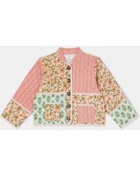 Accessorize - Floral Patchwork Quilted Jacket - Lyst