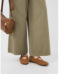 Accessorize - Faux Suede Mary Jane Ballet Flats - Lyst