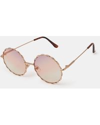 Accessorize - Round Flower Sunglasses - Lyst