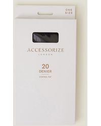 Accessorize - Regular Cotton 20 Denier Control Top Tights - Lyst