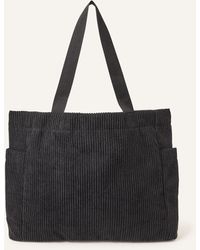 Accessorize - Women's Black Textured Cord Shopper Bag - Lyst