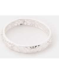 Accessorize - Sterling-Plated Filigree Band Ring - Lyst