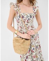 Accessorize - Starfish Embroidered Raffia Bag - Lyst