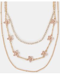 Accessorize - 3-Pack Flower Chain Necklaces - Lyst