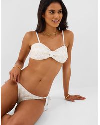 Accessorize - Crochet Bandeau Bikini Top - Lyst
