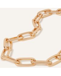 Accessorize - Women's Gold Steel Chain Link Necklace - Lyst
