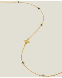 Accessorize - Women's 14ct Gold-plated Beaded Long Necklace - Lyst