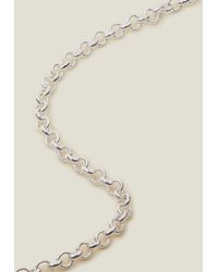 Accessorize - Women's Sterling Silver-plated Belcher Chain Necklace - Lyst