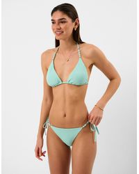 Accessorize - Bead Strap Textured Bikini Bottoms - Lyst