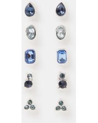 Accessorize - 5-Pack Gemstone Stud Earrings - Lyst