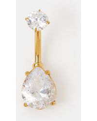 Accessorize - 14Ct-Plated Surgical Steel Belly Bar - Lyst