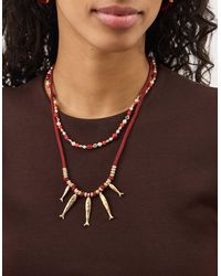 Accessorize - 2-Pack Beaded Fish Necklaces - Lyst