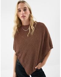 Accessorize - Regular Knitted Sparkle Knit Poncho - Lyst
