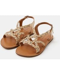 Accessorize - Diamanté Braided Sandals - Lyst