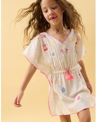 Accessorize - Cherry Embroidered Kaftan - Lyst