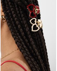Accessorize - 2-Pack Mini Cherry Heart Claw Clips - Lyst