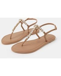 Accessorize - Cluster Jewel Strap Sandals - Lyst