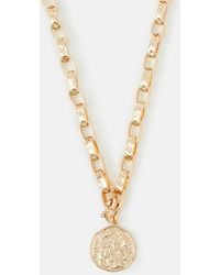 Accessorize - Molten Coin Pendant Necklace - Lyst