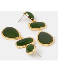 Accessorize - Triple Stone Drop Earrings - Lyst