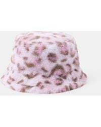 Accessorize - Fluffy Print Bucket Hat - Lyst