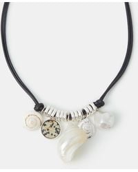 Accessorize - Shell Charm Cord Necklace - Lyst
