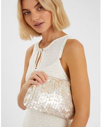 Accessorize - Pearl Shell Embellished Clutch Bag - Lyst