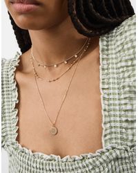 Accessorize - Filigree Coin Pendant Layered Necklace - Lyst