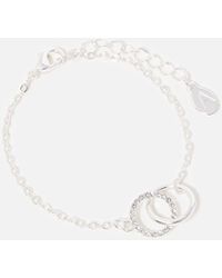 Accessorize - Women's Silver Linked Circle Bracelet - Lyst