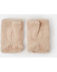 Accessorize - Faux Fur Fingerless Gloves - Lyst