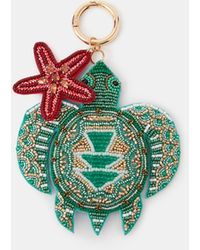Accessorize - Beaded Turtle Bag Charm - Lyst