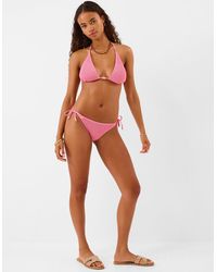 Accessorize - Crinkle Tie Side Bikini Bottoms - Lyst