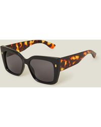 Accessorize - Black Contrast Chunky Cateye Sunglasses - Lyst
