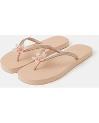 Accessorize - Lotus Flower Flip Flops - Lyst