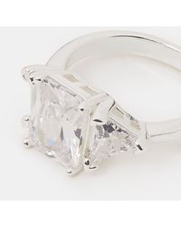 Accessorize - Triple Cubic Zirconia Engagement Ring - Lyst
