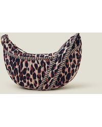 Accessorize - Women's Black/brown Leopard Print Sling Bag - Lyst
