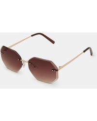 Accessorize - Geometric Rimless Sunglasses - Lyst