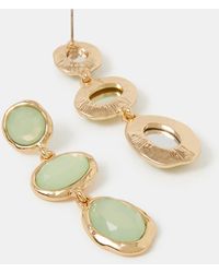 Accessorize - Triple Stone Drop Earrings - Lyst