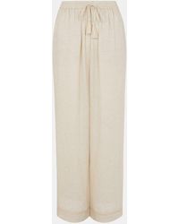 Accessorize - Lace Trim Wide Leg Beach Trousers - Lyst