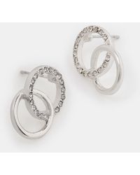 Accessorize - Infinity Pavé Drop Earrings - Lyst
