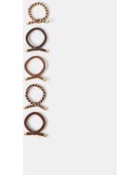 Accessorize - 5-Pack Knot Cord Hair Bands - Lyst