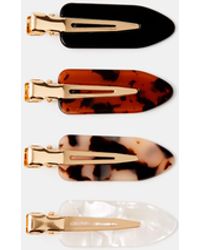 Accessorize - 4-Pack Tort Creaseless Hair Clips - Lyst