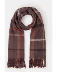 Accessorize - Check Print Blanket Scarf - Lyst