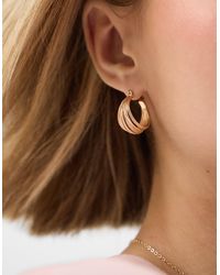 Accessorize - Multi Strand Hoop Earrings - Lyst