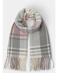 Accessorize - And Checked Pastel Check Blanket Scarf - Lyst